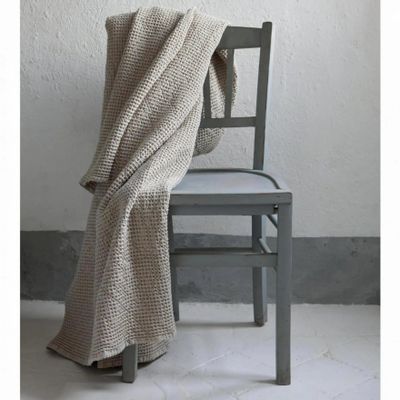 Throw blankets - Maia Throw Blanket Craie 140 X 200 - MAISON VIVARAISE - SDE VIVARAISE WINKLER