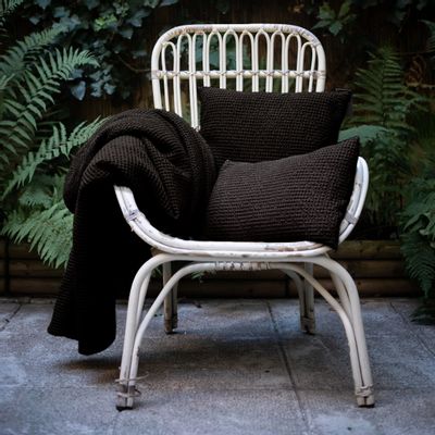 Bed linens - Maia Bed Throw Carbone 240 X 260 - MAISON VIVARAISE - SDE VIVARAISE WINKLER