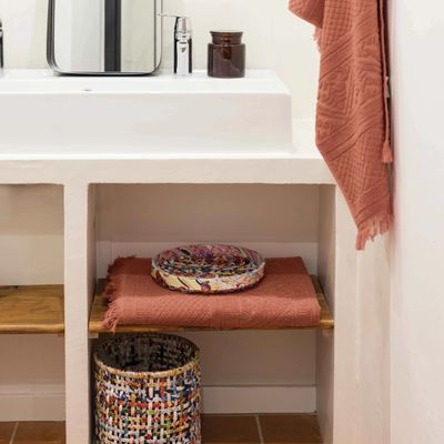 Bath towels - Zoe Guest Towel Sienne 30 X 50 - MAISON VIVARAISE - SDE VIVARAISE WINKLER