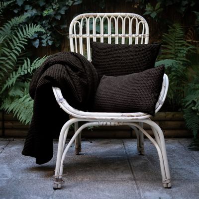 Cushions - Maia Cushion Carbone 45 X 45 - MAISON VIVARAISE - SDE VIVARAISE WINKLER