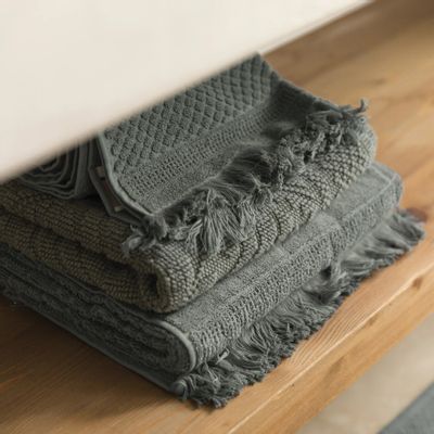 Serviettes de bain - Drap de douche uni Zoe Thym 70 x 140 - MAISON VIVARAISE - SDE VIVARAISE WINKLER
