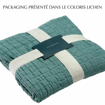 Linge de lit - Jeté de lit Swami Thym 240 x 260 - MAISON VIVARAISE - SDE VIVARAISE WINKLER