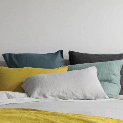 Bed linens - Zeff Pillowcase Perle 50 X 75 - MAISON VIVARAISE - SDE VIVARAISE WINKLER