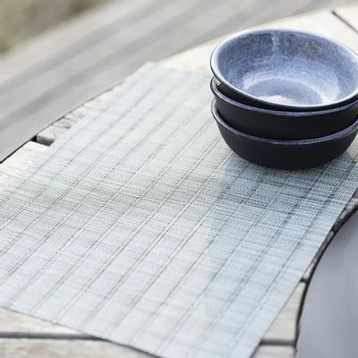 Table cloths - Manoka placemat set Matcha 33 X 45 - MAISON VIVARAISE - SDE VIVARAISE WINKLER