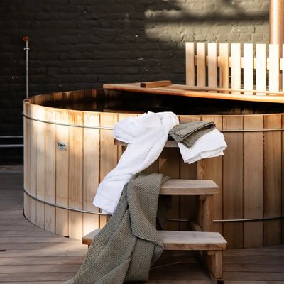 Autres linges de bain - Tapis de bain uni Etia Perle 70 x 140 - MAISON VIVARAISE - SDE VIVARAISE WINKLER