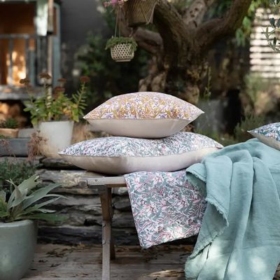 Throw blankets - Zeff Nomade Throw Blanket Vert de gris 130 X 180 - MAISON VIVARAISE - SDE VIVARAISE WINKLER