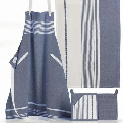 Tabliers de cuisine - Tablier de cuisine Ares Ombre 80 x 85 - MAISON VIVARAISE - SDE VIVARAISE WINKLER