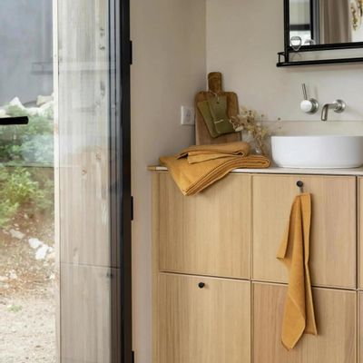 Other bath linens - Etia Bath Mat Moutarde 54 X 110 - MAISON VIVARAISE - SDE VIVARAISE WINKLER