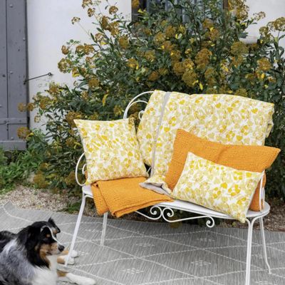 Linge de lit - Jeté Tana Moutarde 180 x 260 - MAISON VIVARAISE - SDE VIVARAISE WINKLER
