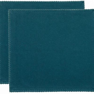 Napkins - Set of 2 recycled table napkins Delia Paon 41 X 41 - MAISON VIVARAISE - SDE VIVARAISE WINKLER