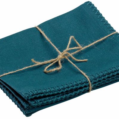 Table cloths - Delia Recycled Tablecloth Paon 170 X 250 - MAISON VIVARAISE - SDE VIVARAISE WINKLER