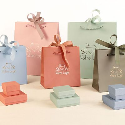 Gifts - Satin paper bag, grosgrain ribbon - LAVAL 1878