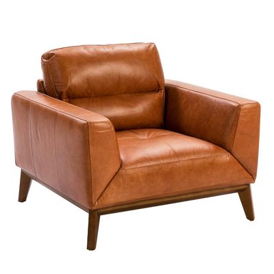 Armchairs - Upholstered buffalo cow leather armchair - ANGEL CERDÁ