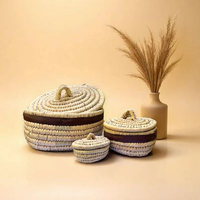 Decorative objects - Set of 3 Oval Baskets - MAISON ZOE