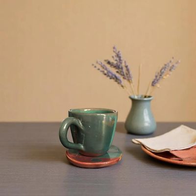 Tasses et mugs - Ensemble de 2 Alexo — Tasses à expresso en céramique faites à la main - MAISON ZOE