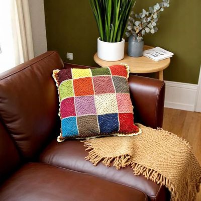 Fabric cushions - Textured Cushion Cover - MAISON ZOE