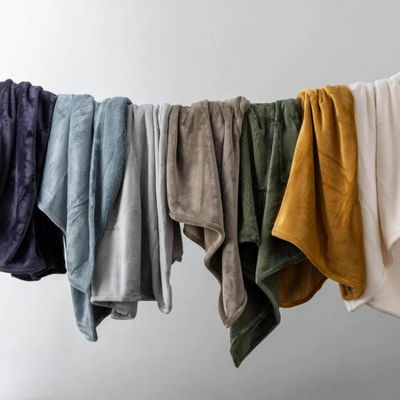 Throw blankets - Maxi throw Michka Bronze 180 X 220 - MAISON VIVARAISE - SDE VIVARAISE WINKLER