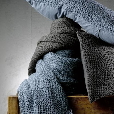 Linge de lit - Jete Tana Carbone 180 X 260 - MAISON VIVARAISE - SDE VIVARAISE WINKLER