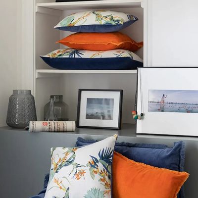 Cushions - Plain Cushion Fara Touareg 45 X 45 - MAISON VIVARAISE - SDE VIVARAISE WINKLER