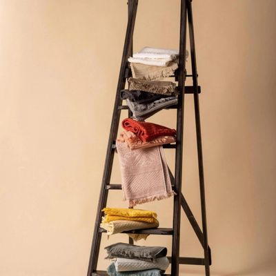 Bath towels - Zoé Bath Towel Vanille 50 X 100 - MAISON VIVARAISE - SDE VIVARAISE WINKLER