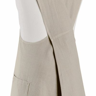 Aprons - Haru Recycled Japanese Kitchen Apron Ficelle 78 X 100 - MAISON VIVARAISE - SDE VIVARAISE WINKLER