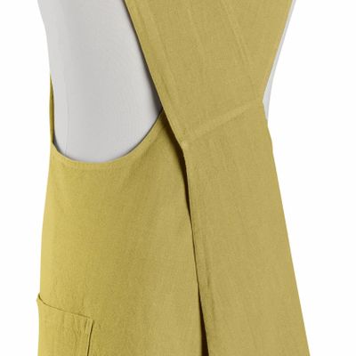 Aprons - Recycled Japanese Kitchen Apron Haru Kaki 78 X 100 - MAISON VIVARAISE - SDE VIVARAISE WINKLER