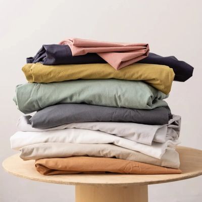 Bed linens - Calita Duvet Cover Marine 85 X 200 - MAISON VIVARAISE - SDE VIVARAISE WINKLER