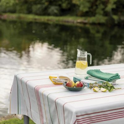 Table cloths - Recycled Tablecloth Erina Multico 170 X 300 - MAISON VIVARAISE - SDE VIVARAISE WINKLER