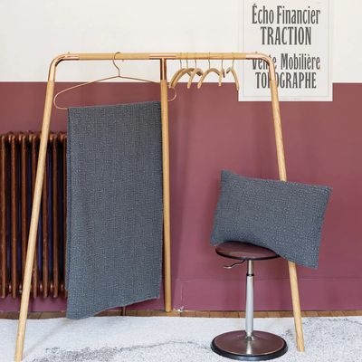 Linge de lit - Jeté Tana Cendre 180 x 260 - MAISON VIVARAISE - SDE VIVARAISE WINKLER