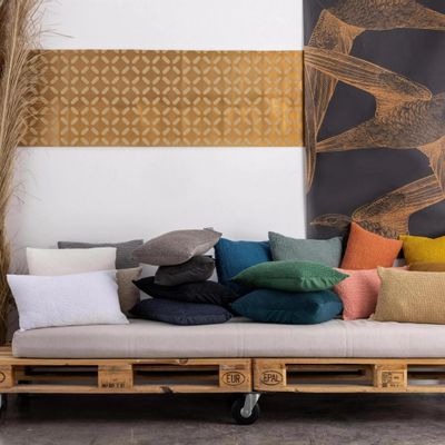 Bed linens - Recycled Throw Maia Tourterelle 180 X 260 - MAISON VIVARAISE - SDE VIVARAISE WINKLER