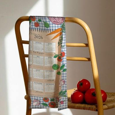 Torchons - Torchon Calendrier Au menu 2026 - BEAUVILLÉ