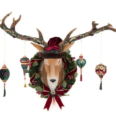 Other Christmas decorations - WINT.BALSAM/BERRY ORN.DEER WALL PC BRWN 92CM - GOODWILL M&G
