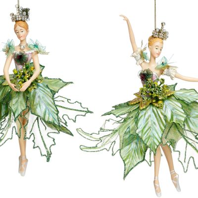 Other Christmas decorations - BALLERINA ORN ASS/2 GRN 23CM - GOODWILL M&G