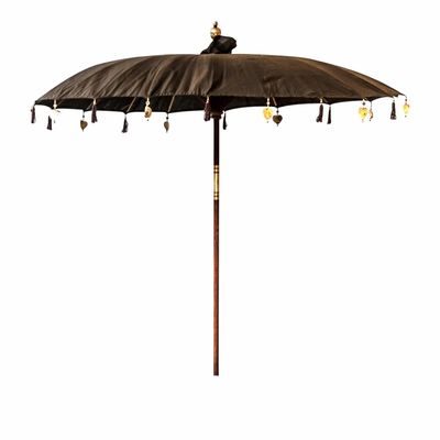 Sunshades - Parasol in mindi wood off brown colour in 185x185x260 cm - VICAL