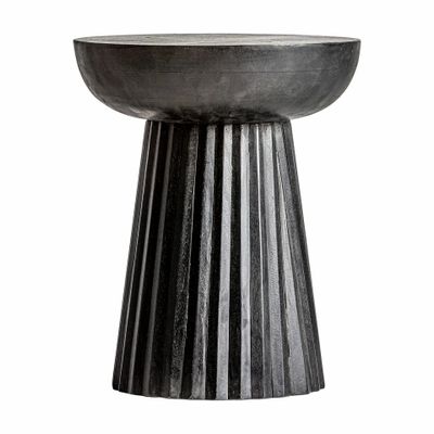 Other tables - Side table in mango wood off black colour in 38x38x48 cm - VICAL