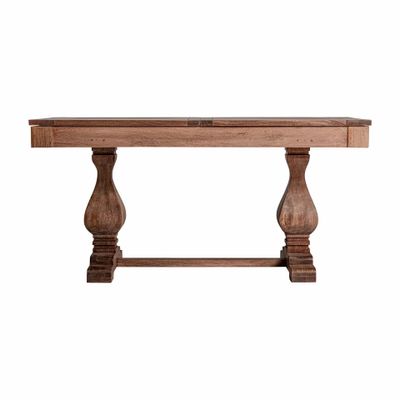 Tables Salle à Manger - Table à manger en bois de manguier couleur marron cassé en 200x100x79 cm - VICAL