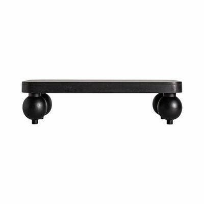 Coffee tables - Coffee table in mango wood off black colour in 150x60x40 cm - VICAL