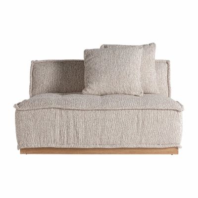 Canapés - Module canapé central en polyester coloris beige marbré en 122x122x - VICAL