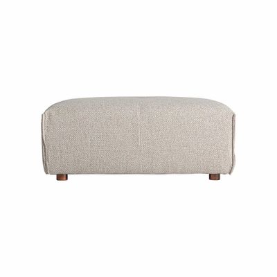 Footrests - Sofa module footrest in polyester off cream colour in 101x66x41 cm - VICAL