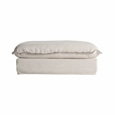 Footrests - Sofa module footrest in polyester off off white colour in 98x108x45 - VICAL