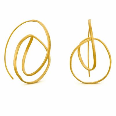 Jewelry - LARGE GOLDEN EARRINGS EMBOLIC - JOIDART