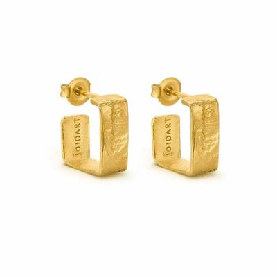 Bijoux - BOUCLES D'OREILLES DORÉES PETITES LIGNIS LARGES - JOIDART