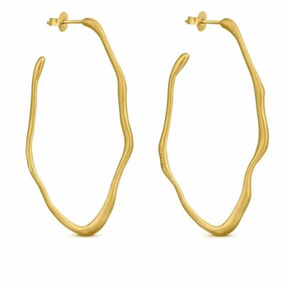 Bijoux - BOUCLES D'OREILLES DORÉES CLARA OVALES GRANDES - JOIDART
