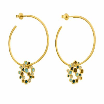 Bijoux - BOUCLES D'OREILLES DORÉES CANDY MOON - JOIDART