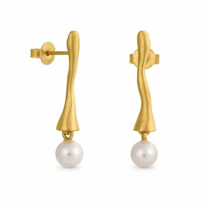 Bijoux - BOUCLES D'OREILLES DORÉES ECLAT BLANC - JOIDART