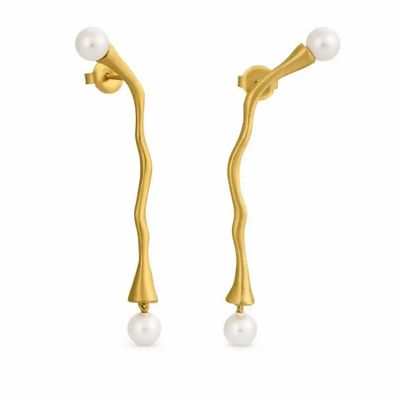 Bijoux - BOUCLES D'OREILLES LONGUES DORÉES ECLAT - JOIDART