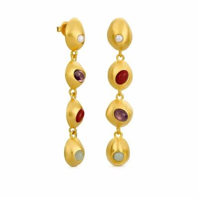 Jewelry - LONG ADDAIA GOLDEN EARRINGS - JOIDART