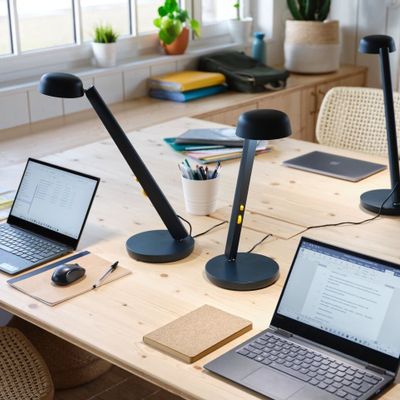 Éclairage LED - Lampe Polux - Bleu nuit & Jaune - LUMINAIRES POLUX