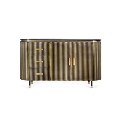 Buffets - Buffet en manguier et bronze 150cm - GINER Y COLOMER