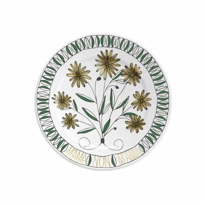 Everyday plates - PLATE 16 M’AMA NON M’AMA GREEN - ILARIA.I
